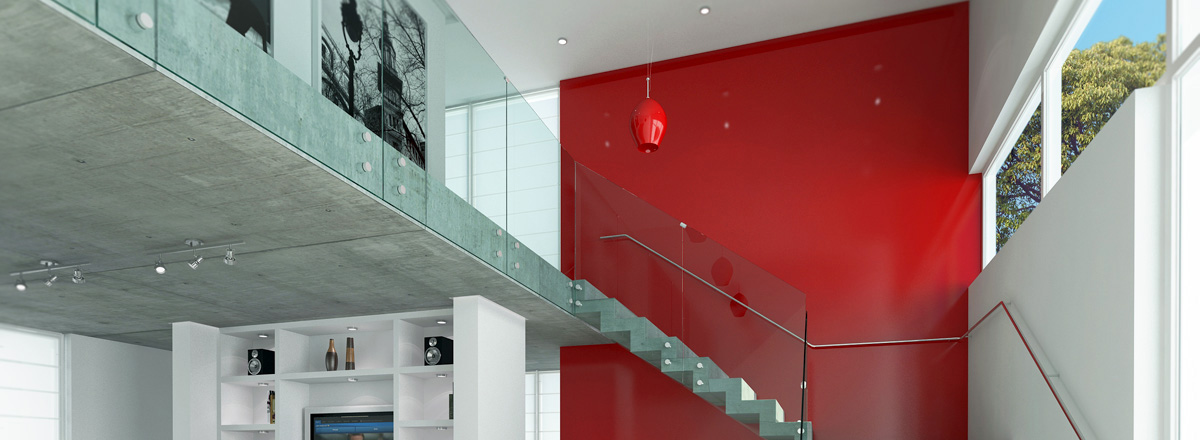 Baranda de escalera interior